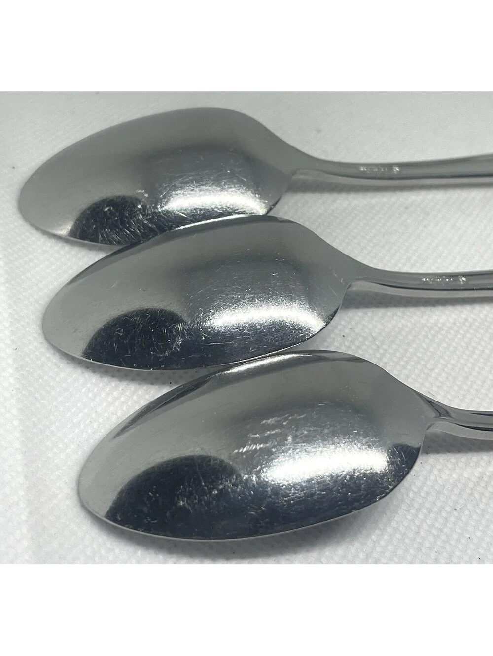 (3) Oneida Cube HENLEY Stainless Teaspoon Lot ~ 6 1/8”